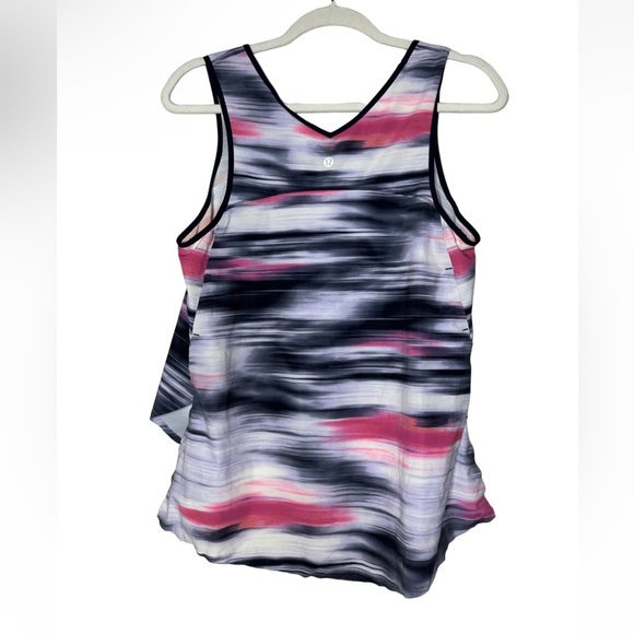 Lululemon Run Split Singlet Tank Top Mirage Deep Indigo Relaxed Fit Size 8 - Picture 3 of 5